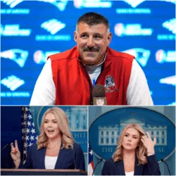 “YOU NEED TO BE QUIET!” — Karoline Leavitt’s tweet attacking Coach Mike vrabel backfired spectacularly when he read it word for word on live television, capturing the attention of the entire nation and leaving the studio in stunned silence!! When Karoline Leavitt accused Mike vrabel of being “dangerous” and said he needed to be “silenced,” she never imagined he would respond — let alone respond live on air. But in a moment now spreading rapidly across the internet, Coach Mike vrabel calmly read her entire post, line by line, and then broke it down with logic, integrity, and unmistakable composure. No insults, no shouting — just truth. Viewers have called it “the classiest clapback in television history,” and even his critics admitted it was impossible not to feel the weight of every word he spoke. The entire room fell silent… and the country still hasn’t stopped talking about that moment.