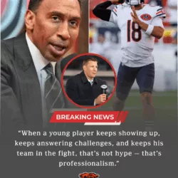 BREAKING NEWS: Rob Gronkowski stunned the entire NFL by defending Caleb Williams against Stephen A. Smith’s controversial comments on ESPN — and Caleb Williams seven-word response sent social media into a frenzy.