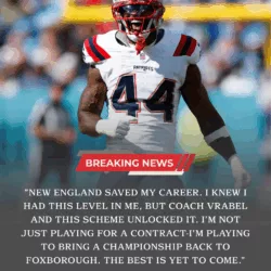 BREAKING: Linebacker K’Lavon Chaisson has officially reinvented his career in New England, emerging as a cornerstone of Mike Vrabel’s defense. After joining on a modest one-year, $3 million "prove-it" deal, the former first-round pick has shattered his previous career highs, leading the 11-3 Patriots in total pressures (48) and hurries (33). Heading into a critical Sunday Night Football clash with the Ravens, Chaisson is just 0.5 sacks away from triggering a $500,000 contract bonus