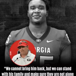 As the Georgia Bulldogs sink into mourning after the tragic death of 21-year-old player Izaiah Taylor in a devastating house fire near Atlanta, head coach Kirby Smart has spoken out with raw sorrow