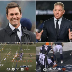 After the thrilling 22–16 overtime victory of the Chicago Bears over the Green Bay Packers, the biggest shock of the night didn’t come from explosive touchdowns or highlight-reel plays — it came from Tom Brady’s thunderous commentary.