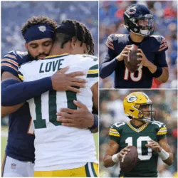 While the Chicago Bears celebrated their hard-fought 22–16 victory over the Green Bay Packers, Green Bay quarterback Jordan Love sat quietly on the sideline, head in his hands after one of the most challenging nights of his career.
