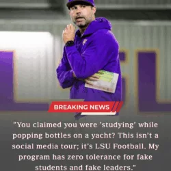 SHOCKWAVES IN BATON ROUGE: Lane Kiffin hammers LSU 'stars'! Three Tiger starters have just received the harshest penalty of the season after lying to the coaching staff, claiming they were 'exhausted from their academic schedule' to skip practice. The truth only surfaced when a TikTok video went viral showing them popping champagne on a luxury yacht right on the Mississippi River.