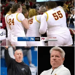 The final score read Iowa State Cyclones 79 – Kansas Jayhawks 76, but the real explosion came after the game.