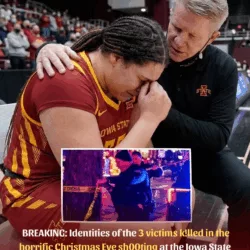 🙏 BREAKING: Identities of the 3 victims k!lled in the horrific Christmas Eve sh00ting at the Iowa State Cyclones star's home have been confirmed 💔
