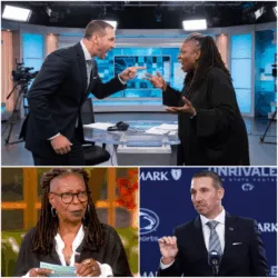 The moment Whoopi Goldberg shouted, “SOMEBODY CUT HIS MIC!” — it was already far, far too late. Penn State head coach Matt Campbell had just turned The View into a pressure cooker on the verge of exploding, and every camera in the studio was locked on him.