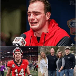 😭💔 BREAKING NEWS – GEORGIA IN SHOCK! GUNNER STOCKTON BREAKS DOWN LIVE AS HIS FAMILY REVEALS TRAGIC NEWS – THE ENTIRE PRESS ROOM HOLDS ITS BREATH. 💔😭