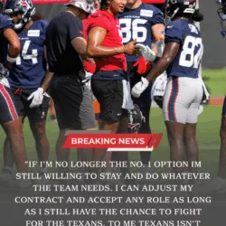 Veteran Texans Star Takes Pay Cut, Choosing Loyalty Over Money at a Defining Moment