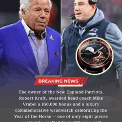 Robert Kraft Honors Mike Vrabel With Historic Bonus and Rare Timepiece After Statement Win Over Texans
