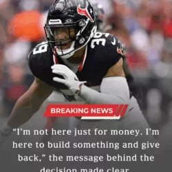 HEART BREAKING: Amid a Turbulent Rebuild, Texans Role Player Chooses Loyalty Over Money