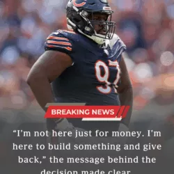 HEART BREAKING: Amid a Turbulent Rebuild, a Chicago Bears Role Player Chooses Loyalty Over Money