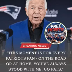 BREAKING NEWS: Owner Robert Kraft Sends Message to Patriots Fans Ahead of Sunday — and It’s Turning Heads Across New England