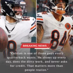 Caleb Williams Praises Colston Loveland After Difficult Season, Showing Leadership in Chicago’s Future