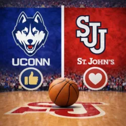 BIG EAST BATTLE LINES: UCONN HUSKIES VS. ST. JOHN’S RED STORM OFFICIALLY SET