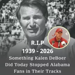 SAD NEWS ripples through college football as Alabama mourns the passing of program legend Bud Moore, and attention has turned to a response that quietly resonated across the sport.