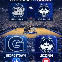 BIG EAST MADNESS: UConn and Georgetown Tournament Clash Rescheduled for Prime-Time at the Garden