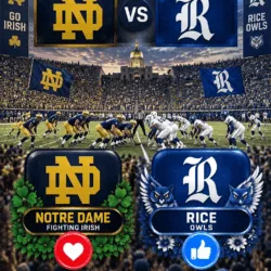 PRIME-TIME SHOWDOWN: NBC and major sports networks have just announced a major broadcast update, and fans of both the Notre Dame Fighting Irish and the Rice Owls should pay close attention.