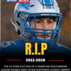 💔 SAD NEWS: 13-year-old son of a Detroit Lions legend d.i.e.s after going into cardiac arrest during football practice.