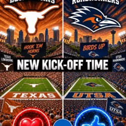 🔥 “CANCEL YOUR SATURDAY PLANS!” — COLLEGE FOOTBALL DROPS A SCHEDULE BOMB: Texas Longhorns vs. UTSA Roadrunners Set to Shake the Season 🔥